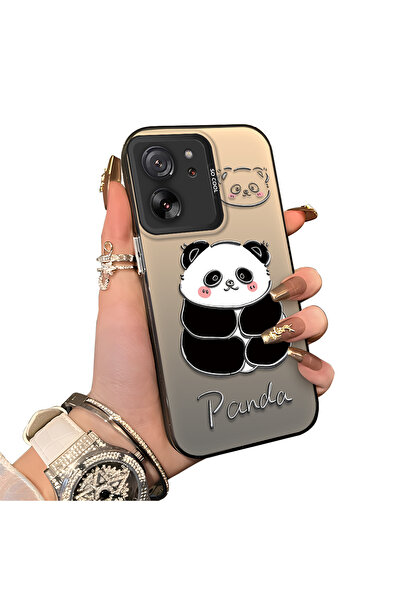 ucuc غطاء سيليكون متوافق مع هاتف Xiaomi Mi 13T Pro/Mi 13T بنمط الباندا اللطيف...