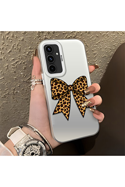 ucuc حافظة سيليكون متينة متوافقة مع هاتف سامسونج جالاكسي A54 مع تصميم الفهد و...