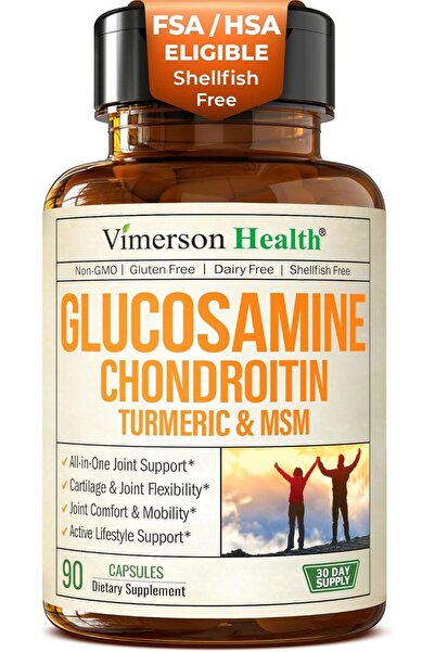 Vimerson Health غلوكوزامين، كوندرويتين، إم إس إم - مكمل غذائي داعم