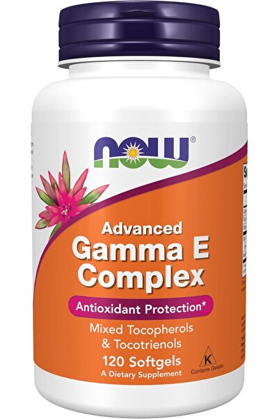 Now Foods مكملات ناو، مركب جاما إي المتطور، مزيج من التوكوفيرولات والتوكوترين...