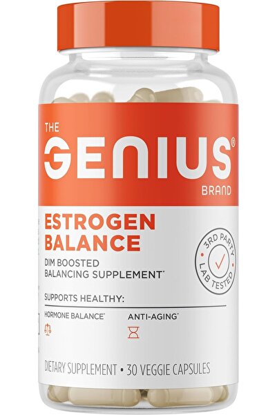 The Genius Brand مكمل جينيوس إستروجين بالانس، مكمل غذائي مضاد للتخثر للرجال و...
