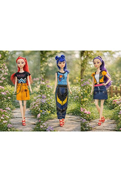 K-POP KPOP DEMON HUNTERS FASHION HAPPY DOLL HUNTRIX VANATORII DE DEMONI PACHET 3 PAPUSI ZOEI MIRA RUMI