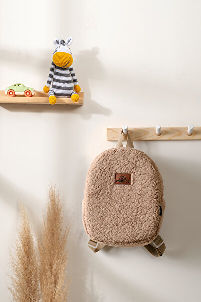 Minilee Peluş Sütlü Kahve 0-8 Yaş - Kreş, Anaokulu Çocuk Sırt Çantası
