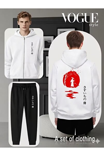 PENTHİLUS Unisex Tracksuit with a Modern Japanese-Inspired Design. Zippered S...