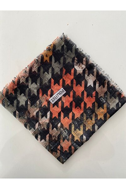 poloist Renkli Kazayağı Desen Tülbent Yazma