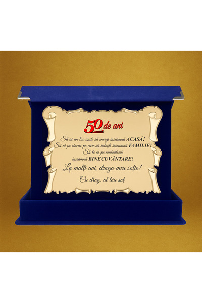 C&A Connection Cadou Placheta Aniversare 50 de ani