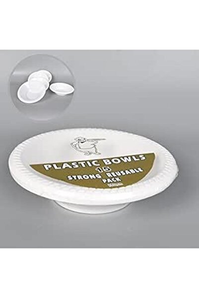 Generic Deep Plastic Plates Set of 15