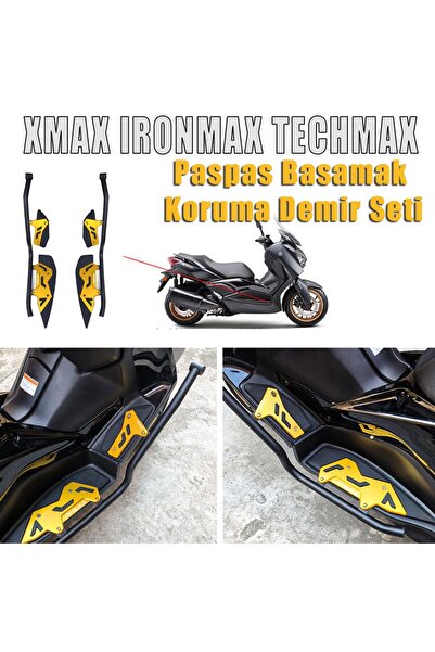 YSGMOTOPARTS Xmax Techmax 250/300 2018-2025 Paspas Basamak Koruma Demir Seti ...