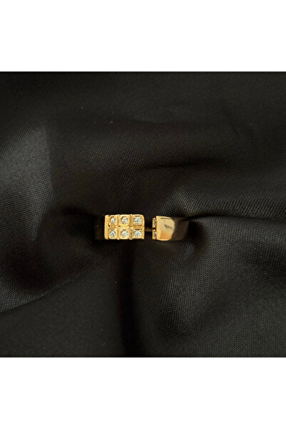 olvera shine 14k xUPİNG Antialerjenik Gold Rose Ayarlanabilir Yüzük