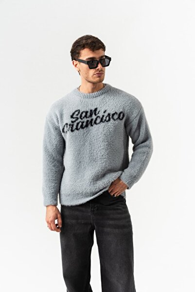go gang own Πουλόβερ από ύφασμα Teddy με λαιμόκοψη του Σαν Φρανσίσκο