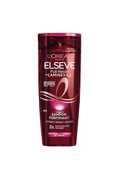 ELSEVE Set of 3 x L'Oreal Full Resist Fortifying Shampoo, Fragile Hair with Falling Tendency, 250 ml