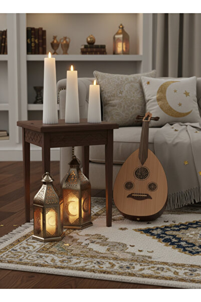 Living مجموعة شموع LED ذات شكل مخروطي متعدد الأضلاع وإضاءة صفراء لإضاءة دافئة وفاخرة