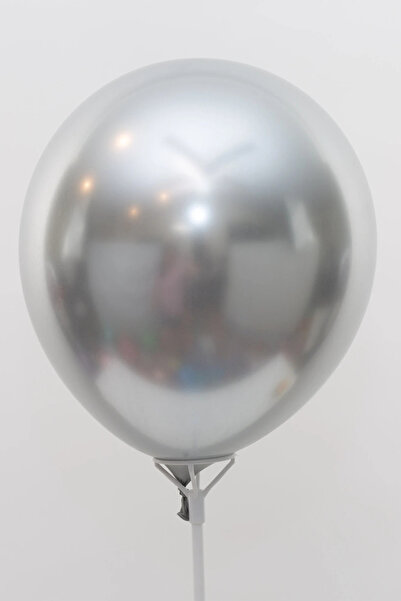 kutuTR Metallic Balloon 13 Inch – Shiny Silver Appearance Silicone Balloon – 20 Pieces