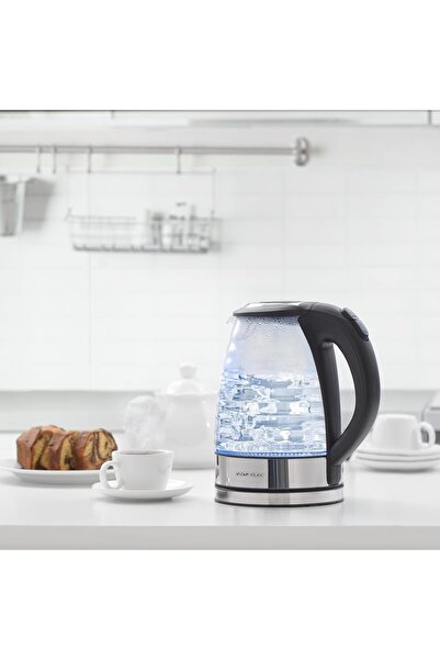 ALSAIF ELEC Electric glass kettle with internal light when water boils, 1.7 l...