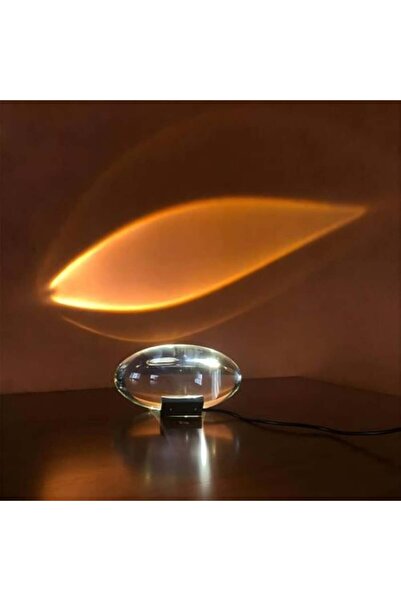 ACCEPT LED crystal table lamp, USB powered, with 3 interchangeable light filters