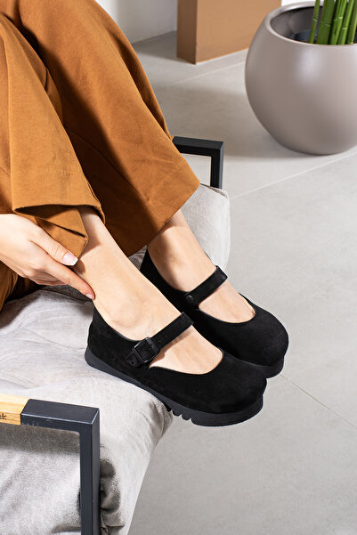 Uniqueqoop Ottawa Genuine Leather Cork Sole Orthopedic Women's High Eva Ballerinas