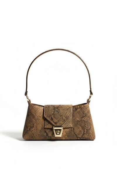 Bleebe Yılan Derisi Desen El Çantası