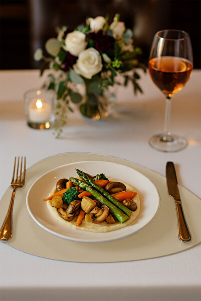 Morika Hotel & Home Textile Larissa Serisi 6'lı Suni Deri Amerikan Servisi Seti