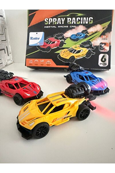 KİNKU Duman Atan Sürtmeli 15 Cm Işıklı ve Sesli Araba