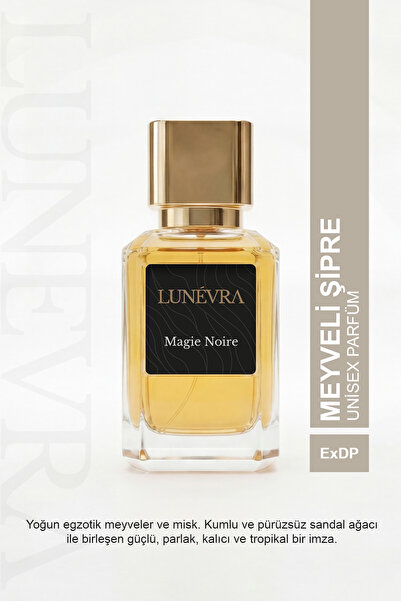 Lunevra Magie Noire Extrait de Parfum - Meyveli Şipre Unisex Parfüm 50 ml