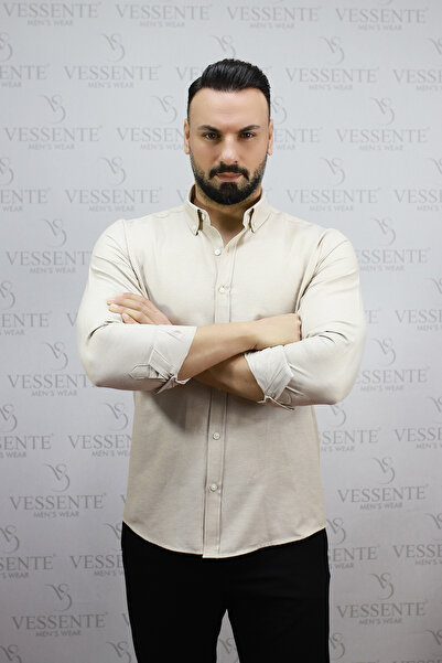 VESSENTE ÖZEL HEDİYE KUTULU PREMIUM OXFORD PAMUKLU SLIM FIT UZUN KOLLU DÜĞMEL...