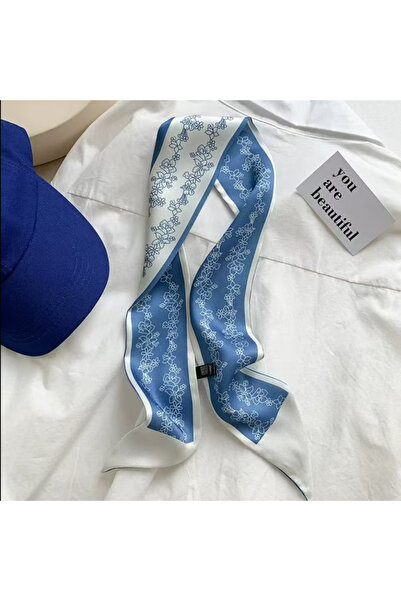 MAHLA Design Scarf - Thin Neck Shawl - Bag Accessory - 84cm