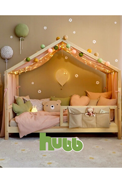 Hubb %100 müslin pamuk Cibinlik , montessori yatak cibinliği, masalsı dekor