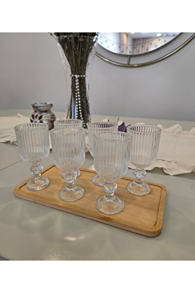 Berina home 6 Lı Kahve Yanı Su Bardağı - Şerbetlik - Zemzemlik -Zemzem Bardağ...