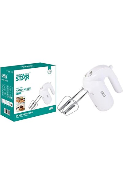 WINNINGSTAR WINNING STAR Hand Mixer 100W, 3-Speed Control, Plastic & Stainles...