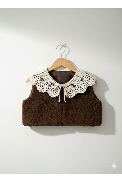 Arikobabyy Dantel Yakalı Krop Çocuk Yeleği