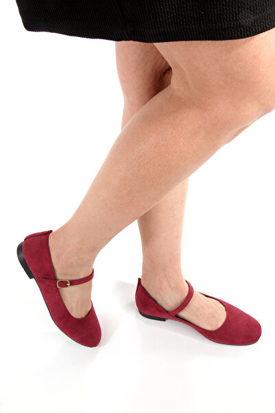 Ayakkabı Podyumum " AÇELYA " Babet Yuvarlak Burunlu Kapalı Baretli Düz Taban ...