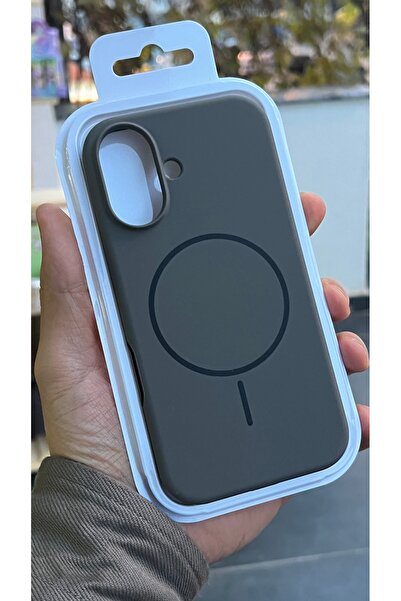 EDELFU iPhone 16 - Dirt-Resistant Magsafe Silicone Cover with Velvet Soft Magnet Phone Case