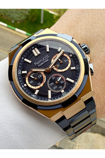 Ferrucci Göstergeleri Aktif 45 mm Çelik Erkek Kol Saati