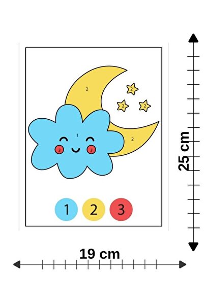 Mu Art Ahşap 10 قطع من الرسم الخشبي بالأرقام رقم 43، نشاط فني للمدرسة، مقاس 2...