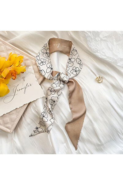 MAHLA Design Scarf - Thin Neck Shawl - Bag Accessory - 84cm