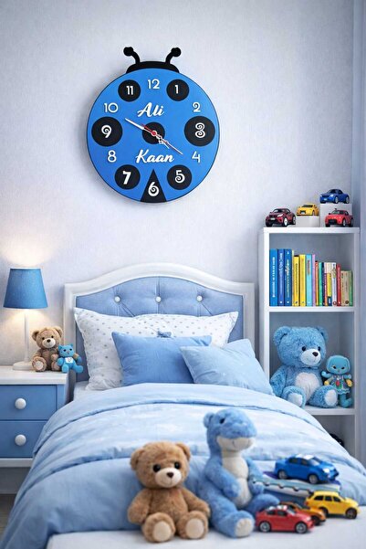 yucisaatleri Uğur böceği temalıTasarım Modern Duvar Saati KİŞİYE ÖZEL no:100016