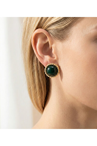 Candy أقراط مستديرة من حجر الأكريليك الملكي من نوڤيريا