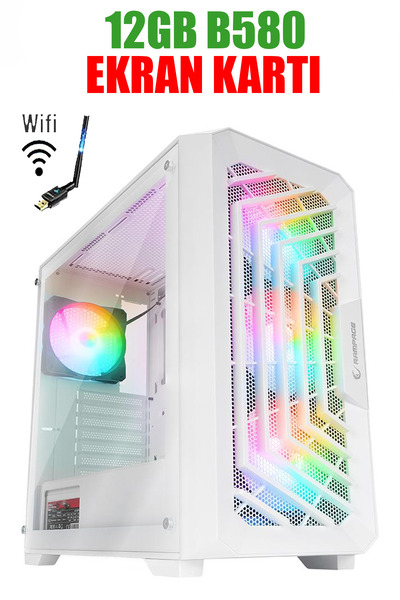 Dmc N345 Windows 11 / RYZEN 5 5500/ 16GB RAM/ 512GB SSD/ 12GB B580 EKRAN KARTI,Oyuncu Bilgisayarı