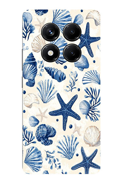 TechTree حافظة سيليكون مطبوع متوافقة مع هاتف Redmi Note 14 PRO 5G بنمط صدفة ا...