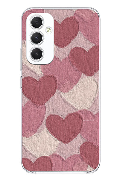 TechTree حافظة سيليكون متوافقة مع هاتف سامسونج جالاكسي A54 باللون الوردي البا...