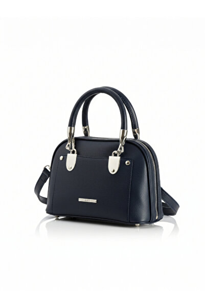 Crazy Women's Navy Blue Medium Size Hand and Shoulder Bag, Crossbody Bag Suitable for Daily and Office Use