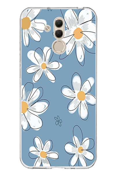 TechTree حافظة سيليكون متوافقة مع هاتف هواوي ميت 20 لايت باللون الأزرق ديزي ج...