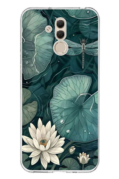 TechTree حافظة سيليكون متوافقة مع هاتف هواوي ميت 20 لايت على شكل زهرة اللوتس ...