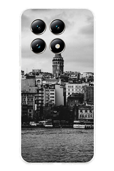 TechTree جراب سيليكون مطبوع متوافق مع هاتف Xiaomi Mi 14T PRO مع إطلالة على بر...