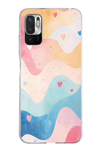 TechTree حافظة سيليكون متوافقة مع هاتف Redmi Note 10 5G بألوان باستيل ومموجة ...