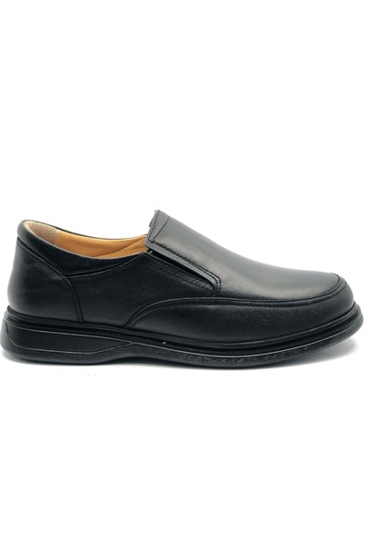 KOCAMANLAR Tagy 2511 Genuine Leather Men's Casual Shoes Black