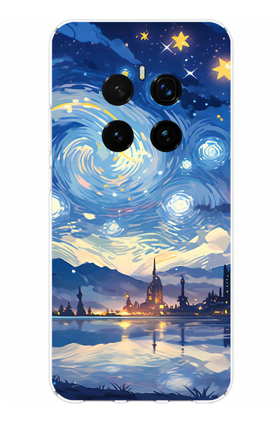 TechTree حافظة سيليكون متوافقة مع هاتف Honor Magic 7 PRO بتصميم السماء المرصع...