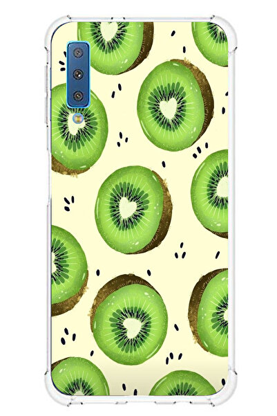 TechTree حافظة سيليكون متوافقة مع هاتف سامسونج جالاكسي A7 2018 على شكل شرائح ...