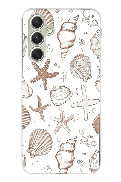 TechTree حافظة سيليكون مطبوع متوافقة مع هاتف سامسونج جالاكسي A15 باللون البني...