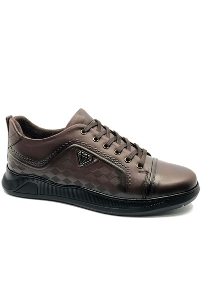 KOCAMANLAR Dropland 9022 Genuine Leather Men's Casual Shoes Brown